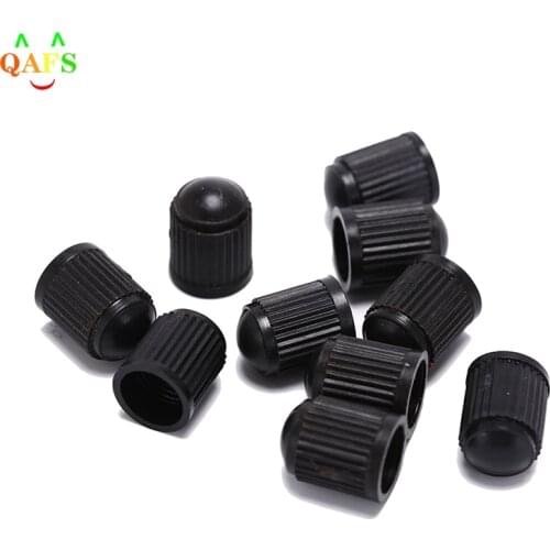 50Pcs/lot Motorcycle Auto Wheel Dust Cover Lid Black Plastic Truck Car Tire Air Wheel Valve Stem Cap Tyre Valve Stem Caps