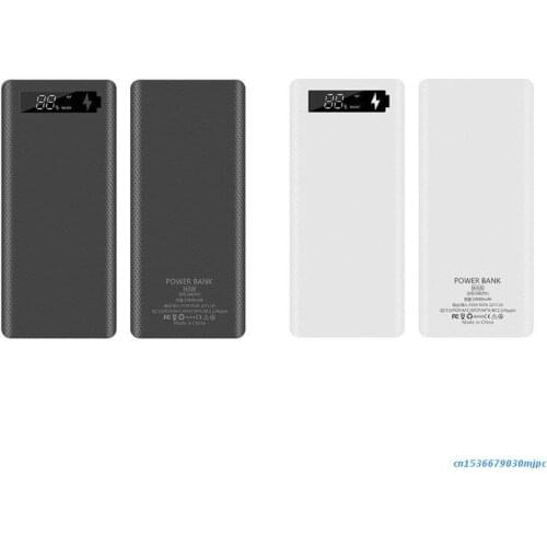 QC3.0 PD Display DIY 8x18650 Battery Case Power Bank Shell Quick Charge Box 97BF