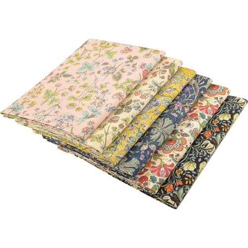 Booksew Colorful Flower Print Organic Cotton Fabric Quilting Clothes For Sewing Needlework Handmade Home Textile Patchwork