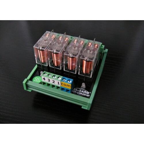 4-24 channel 220V 5A G2R-2 DPDT Relay Module Modular Output Board NPN/PNP Input DPDT 2NO 2NC