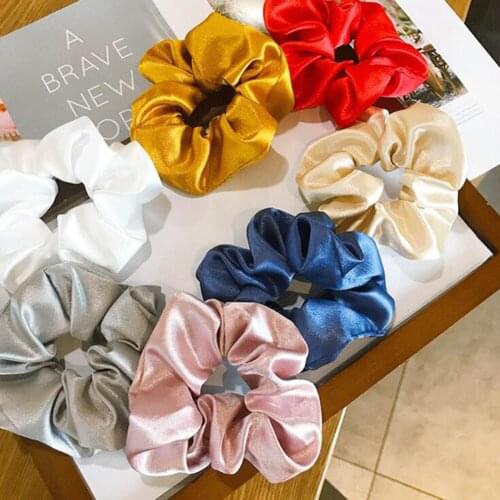 Large Luster Hair Scrunchies Girl Headbands Hair Holders Girl Tie Gum Rubber Bands Girls Hair Elastics Accessories Girl Headwear