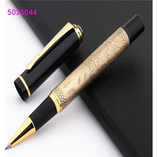 Luxury high quality 427 Golden Brass Gold Eight Horses School student office Medium Nib Rollerball pen New