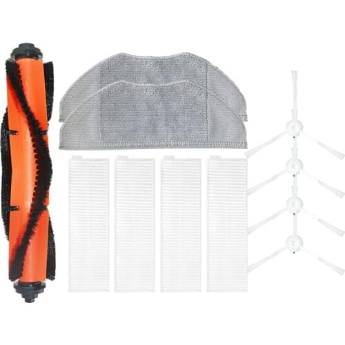 Side Brush Filter Kits for Xiaomi Mijia G1 Vacuum Cleaner Accessories Mop Cloth Roll Brush Hepa Filter Spare Parts
