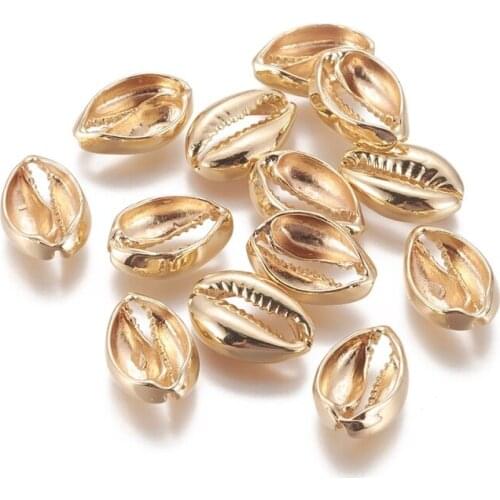 50pcs 17x11.5x5mm Brass Cowrie Shell Linking Rings for jewelry making bracelet necklace DIY Connector F80