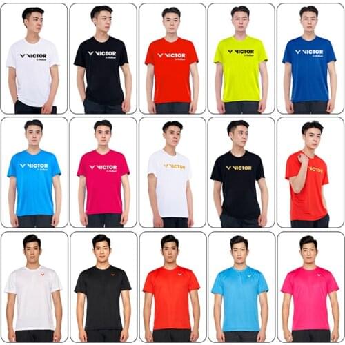 Victor short sleeve sport jersey sports clothing sportswear badminton clothing for men women top t-shirt