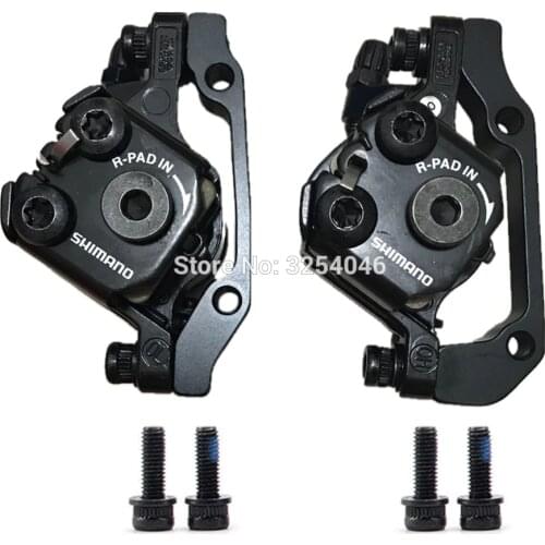 Shimano Tourney TX805 BR-TX805 Mechanical Disc Brake Caliper with Pads Upgrade of BR-M375 Calipers Front / Rear / Pair w/ Screws