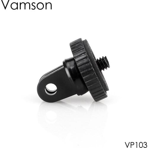 Vamson for Go pro Accessories 1/4" Monopod Tripod Mount Adapter for GoPro Hero 8 7 6 5 4 3+ for Yi 4K Sport Camera VP103