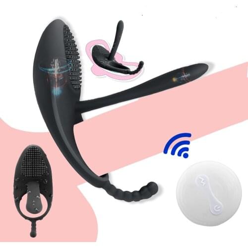 Unisex Vibrator Sex Toy For Couples G Spot Vibrator 2 Motors 7 Speeds Vibrating Cockring Clitor Stimulator Vagina Flirting Toys