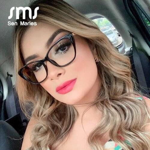 Vintage Glasses Frame Women Men New Flat Mirror Retro Cat Eye Female Glasses Eyewear Optical Computer Clear Eyeglasses Feminino