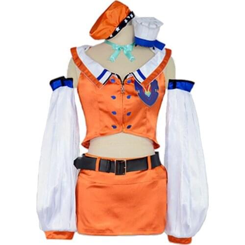 High Quality VTuber Takanashi Kiara Hololive EN Cosplay Kusotori Girls Orange costume