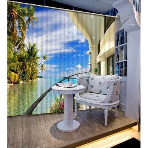 High quality custom 3d Curtains Blackout for Living Room Kids Bedroom Fabric balcony curtains