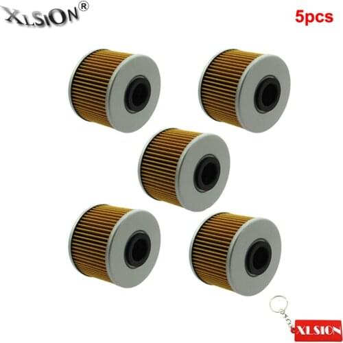 XLSION Aftermarket 5Pcs Oil Filters For # 15412-HP7-A01 Honda ATV TRX420 TRX500 FA Fourtrax Foreman SXS1000 M3 3 M5 5 Filter