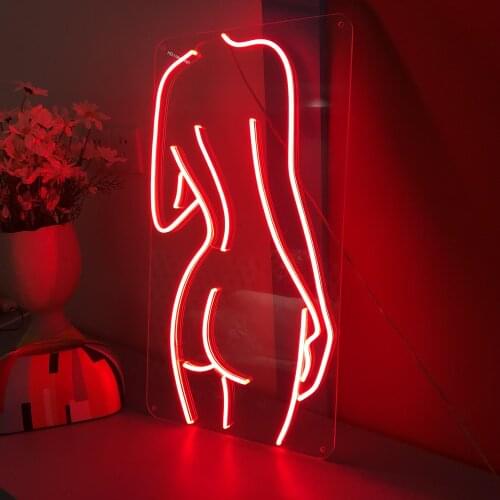 Woman Body Sexy Lady Back Custom LED Neon Sign Wall Decor For Bar Store Beach Shop Party Background Decorative Light