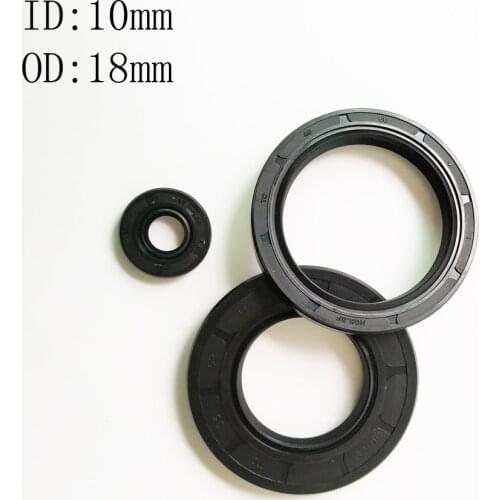 1PCS 10X18X4/5/6/7/8mmNBR Shaft Skeleton Oil Seal TC Nitrile Rubber Ring Gasket