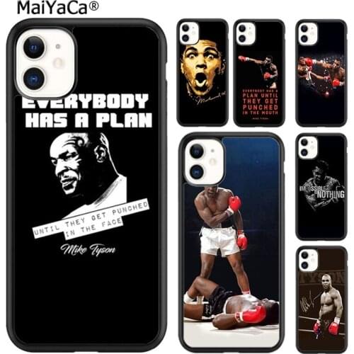 MaiYaCa mike tyson boxing Phone Case Cover For iPhone 5s SE 6s 7 8 plus X XR XS 11 12 pro max Samsung Galaxy S8 S9 S10 shell