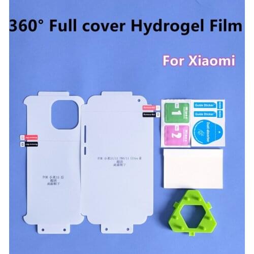 360° Full Cover Hydrogel Film For For Xiaomi 11/11Pro/11 Ultra Screen Protector For Mi 10/10pro/10Ultra TPU HD Film Not Glass