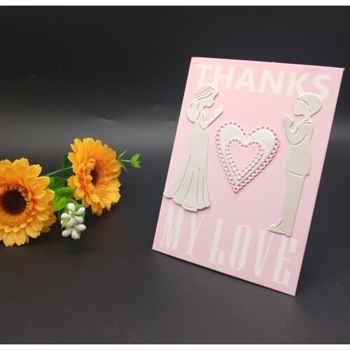 New Metal Cutting Dies Wishing Boy Girl New Stencils For DIY Scrapbooking Paper Cards Craft Making Craft Decoration 8*5.3 mm