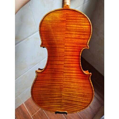 Top Italian vintage oily varnish! A Great Stradivari Style Violin 4/4 3/4 Fully handmade Professional violin with case bow