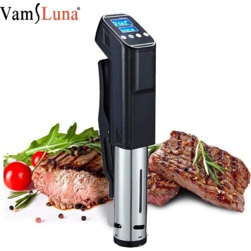Portable Vacuum Slow Sous Vide Food Cooker 1000W Powerful Immersion Circulator Machine LCD Digital Timer Display Waterproof