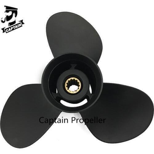11.1x14 Propeller Fit Tohatsu Outboard Engine 35HP 40HP 50HP MD40B2 MD50B2 MFS40A MFS50A Aluminum 3T5B64529-1 13 Tooth Spline RH