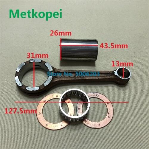 Scooter / moped ZY125 ZY125T 4CW crankshaft connecting rod for Yamaha 125cc ZY 125 con rod with needle bearing