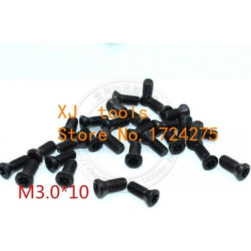 Free Shipping 50pcs M3.0*10mm Insert Torx Screw for Replaces Carbide Inserts CNC Lathe Tool