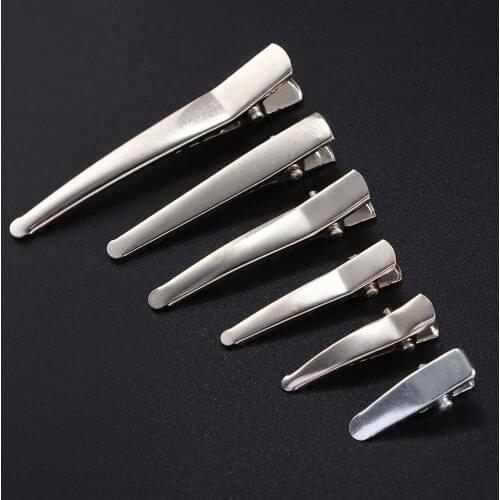 10pcs Single Prong Alligator Hairpin With Teeth Blank Setting Jewelry Making Base For DIY Hair Clips 25/30/35/45/50/60mm