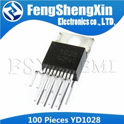 100pcs/lot New YD1028 TO-220-9 1028 18W CAR RADIO POWER AMPLIFIER