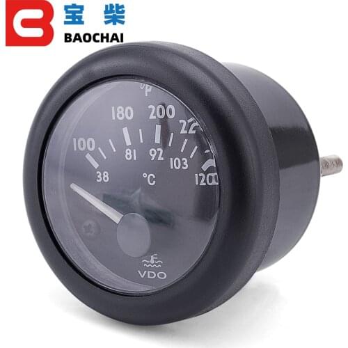 12V 24V VDO diesel generator set water temperature Gauge 38~120C