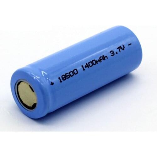 2019 ICR18500 1400 mAh 3.7V Li-ion Rechargeable Battery li-ion Batteies For LED Flashlights