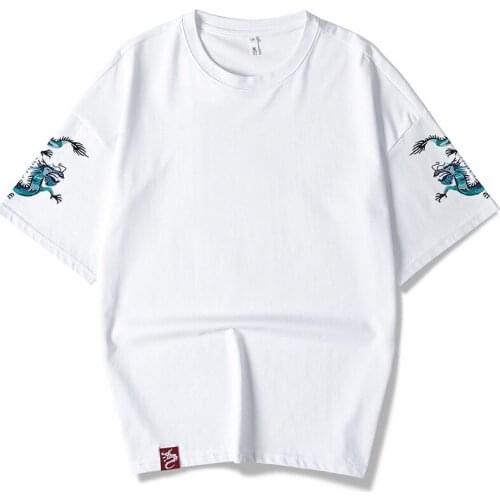 2020 New Arrival Top Fashion Summer Embroidery Large Loose Cotton T-shirt O-neck Casual T Shirt Brand Clothing Tshirt Homme