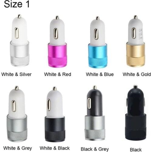 AC DC 5V 2A 1A Power Adapter Double Car USB Mobile phone charger 5V Universal USB Power Supply 220v Adapter Cigarette Lighter