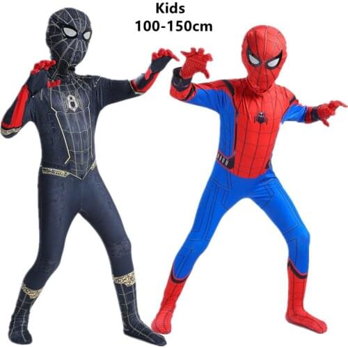 Marvel Avengers Superhero Spider-Man/Deadpool/Venom/Black Panther Child Cosplay Halloween Holiday Party Dress Up Costume