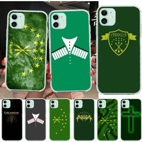 Adygea Circassian Flag Phone Case for iphone 12 pro max 11 pro XS MAX 8 7 6 6S Plus X 5S SE 2020 XR cover
