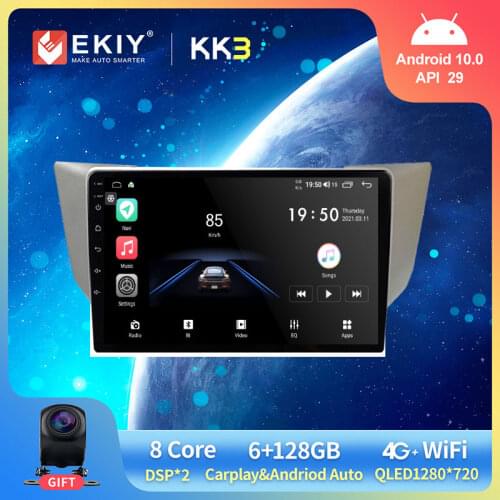 EKIY DSP 1280*720 Android 10 Car Multimedia For Lexus RX300/RX330/RX350/RX400 2003-2010 Stereo GPS Navi Audio Player Head Unit