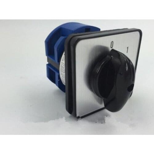 LW26 LW26-63/1 Rotary switch 2 postion (0-1) 690V 63A 1 pole 4 terminal screw universal changeover cam main switch