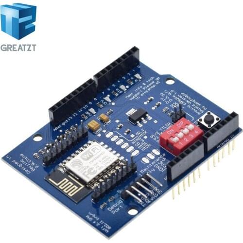 GREATZT ESP8266 ESP-12E UART WIFI Wireless Shield Development Board For Arduino UNO R3 Circuits Boards Modules ONE