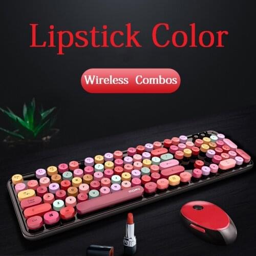 2.4G Wireless Keyboard & Mouse for Games Office 104 Keycaps Keyboard & Mouse Set Portable USB Keyboard for Laptop PC Computer