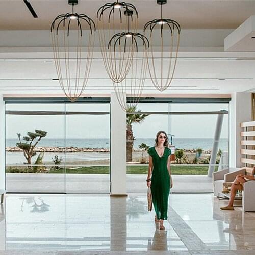 Alysoid Cage Chandelier For Living room Bedroom Kitchen Island Chandelier Nordic Designer Lamp home interior suspension lighting