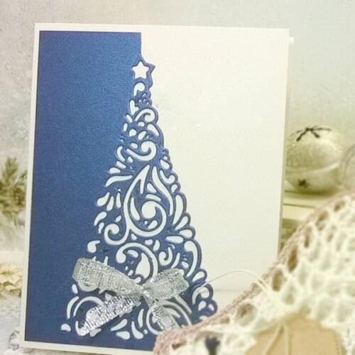M68E Elegant Christmas Tree Carbon Steel Cutting Dies DIY Scrapbooking Photo Album