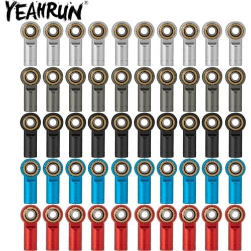 YEAHRUN M3 Metal Ball Head Buckle Linkage Pull Rod Tie Rod End Ball Head Connector for 1/10 AXIAL SCX10 D90 Tamiya RC Car Parts