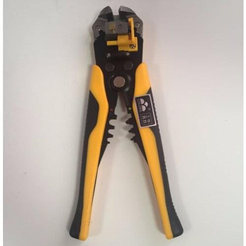 HS-D1 Multifunctions Wire Stripper Cutter Plier Stripping 0.2-6.0mm2 AWG24-10 Insulated Terminal Crimper Self Adjustable