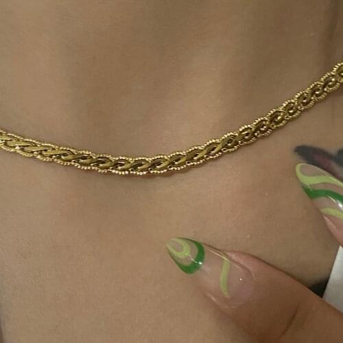 2021 Fashion Silver Simple Double-headed Stainless Steel Jewelry Love Sublimation High Quality Necklace Twist Tiny For Women