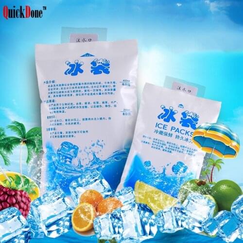 Ice Cream 10pcs/set 3 Size Insulated In-customized Reusable Dry Cold Ice Pack Gel Cooler Storage Bag For Lunch Box Food NDK0215