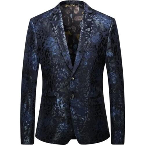 Printed gold blazers mens suit British large size pantalones de traje traje de hombre elegante traje de novio fashion clothes