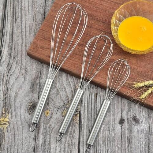 Stainless Steel Whisks Wire Set For Cooking Blending Beating Manual Batter Egg Mixer Creamer Utensils Kitchen Accessories Gadget