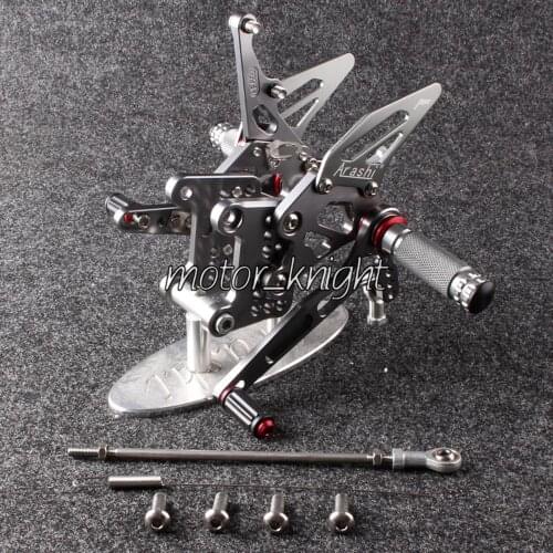 New Rearset Rear set Foot pegs For Speed Triple 1050 2005-2014 Gray