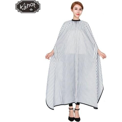 Hair Salon Hair Stylist Black White Stripes Haircut Perm Dye Cape Waterproof Non-Stick Hair Apron Barber Shop Hairdresser Tools