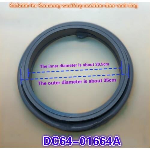 Applicable to Samsung drum washing machine WF8500NHS/NHW/SFW/NFU door seal ring seal apron waterproof ring
