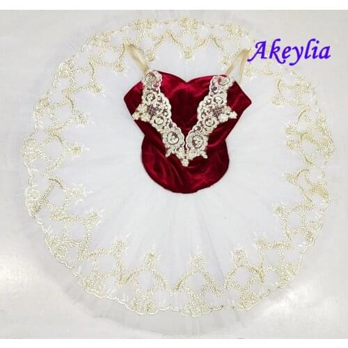 Professional Ballet Tutus Red Velvet Classical Ballet Tutu Adult Costumes Burgundy Women Ballet Tutu Stage Costume pink lilac